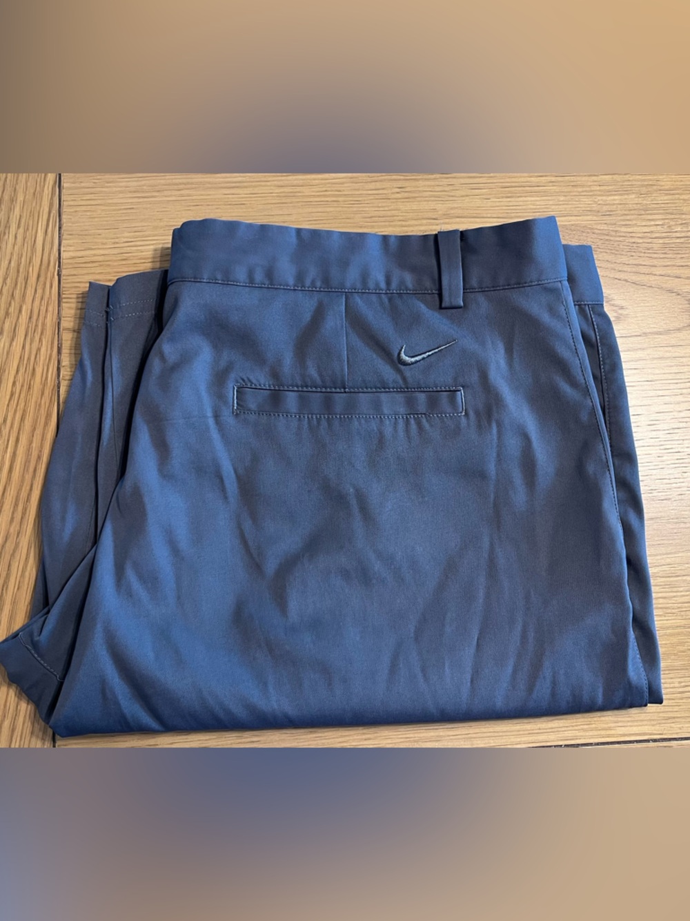 Nike Dri Fit Golf Shorts- Men's Dark Gray Flat Front Performance Shorts - Picture 6 of 6